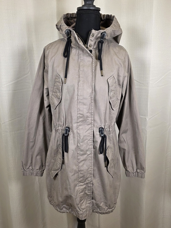Blu Pepper Jackets & Blazers - Day to Day Blu Pepper Taupe Utility Anorak Jacket Small